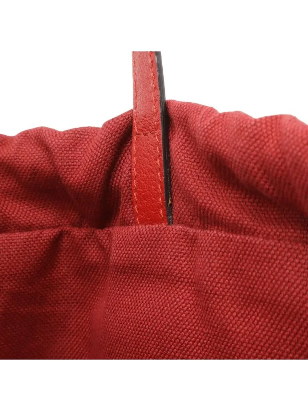 Gucci Print Tricolor Drawstring Backpack Canvas Leather Red Blue